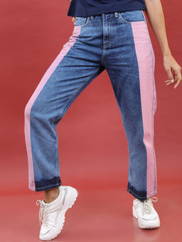 TOKYO TALKIES - Women Blue Wide Leg Jeans