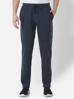 CRIMSOUNE CLUB - Men Melange Navy Blue Track Pants
