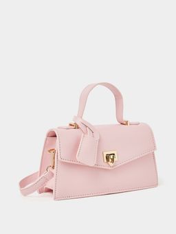 Styli - Solid Flap Sling Bag with Buckle