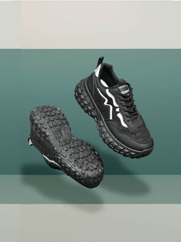 Jove - Women Black Solid Casual Sneaker