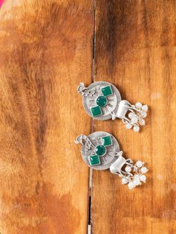 Putstyle - Oxy Cow Motif Earring - Green