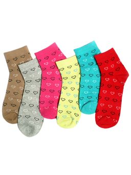 NEXT2SKIN - Women's Ankle Multi-Color Printed Socks (Pack Of 6)