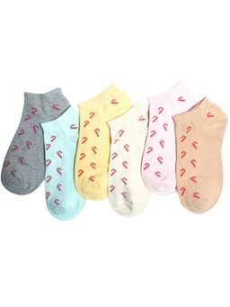 NEXT2SKIN - Women's Sneaker Multi-Color Printed Socks (Pack Of 6)