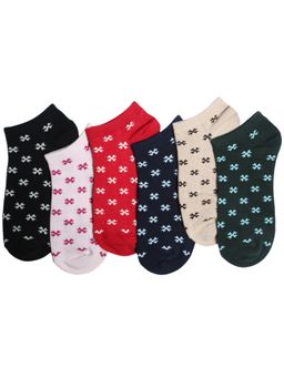 NEXT2SKIN - Women's Sneaker Multi-Color Printed Socks (Pack Of 6)
