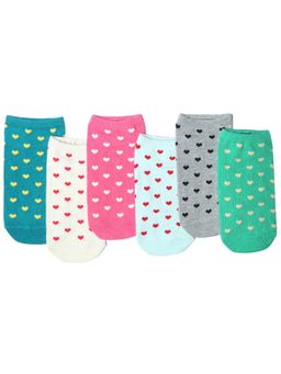 NEXT2SKIN - Women's Sneaker Multi-Color Printed Socks (Pack Of 6)