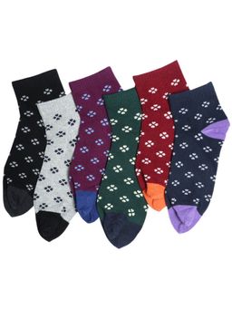 NEXT2SKIN - Women's Ankle Multi-Color Printed Socks (Pack Of 6)