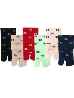 NEXT2SKIN - Women's Ankle Multi-Color Printed Socks (Pack Of 6)