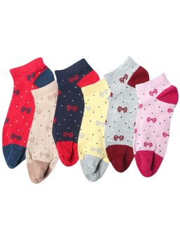 NEXT2SKIN - Women's Sneaker Multi-Color Printed Socks (Pack Of 6)