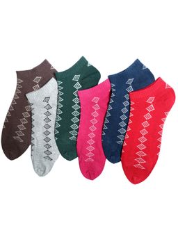 NEXT2SKIN - Women's Sneaker Multi-Color Printed Socks (Pack Of 6)