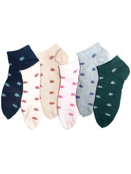 NEXT2SKIN - Women's Sneaker Multi-Color Floral Socks (Pack Of 6)