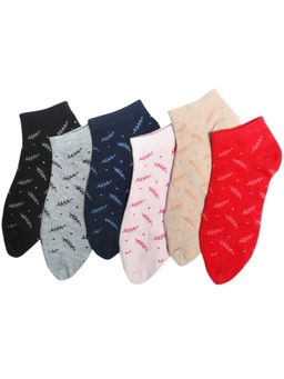 NEXT2SKIN - Women's Sneaker Multi-Color Printed Socks (Pack Of 6)