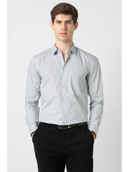 Peter England - Grey Regular Fit Full Sleeves Formal Shirt