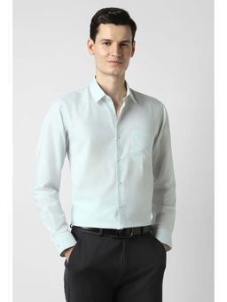 Peter England - Green Regular Fit Full Sleeves Formal Shirt