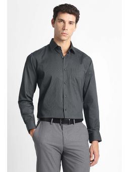 Van Heusen - Grey Stripe Full Sleeves Formal Shirt