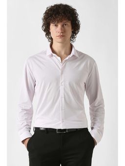 Van Heusen - Pink Textured Full Sleeves Formal Shirt