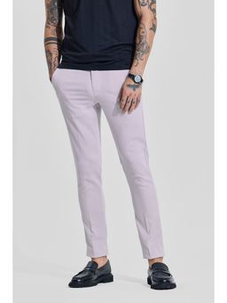 Snitch - Light Grey Plain Slim Formal Trouser
