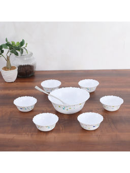 HomeTown - Fiesta Nightingale Opalware Pudding (Set of 7)