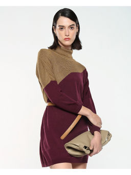 RAREISM - Women Spaton Primary Wine Mini Dress