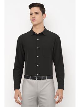 Peter England - Men Black Full Sleeves Formal Shirt