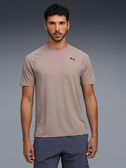 Puma - Beige Polyester Half Sleeves T-Shirt