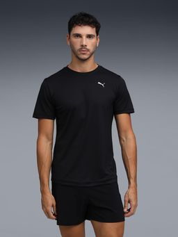 Puma - Black Polyester Half Sleeves T-Shirt