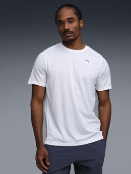 Puma - White Polyester Half Sleeves T-Shirt