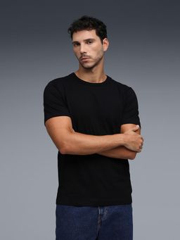 Puma - Black Polyester Half Sleeves T-Shirt