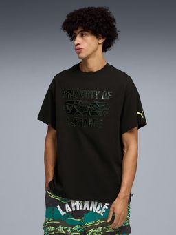 Puma - Black Cotton Half Sleeves T-Shirt