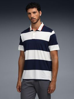 Puma - White Polyester Half Sleeves Polo T-Shirt