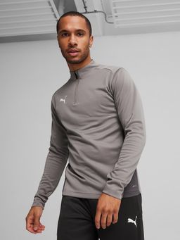 Puma - Grey Polyester Full Sleeves T-Shirt