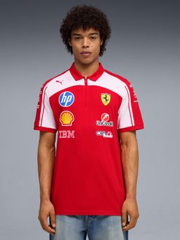 Puma - Red Cotton Half Sleeves Polo T-Shirt