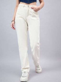 Style Quotient - Women Relaxed Fit High Rise Cotton Jeans