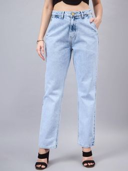Style Quotient - Women Relaxed Fit High Rise Cotton Jeans