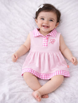 Purple United Kids - Girls Pink Jersey Dress