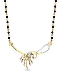 DISHIS - 22k BIS Hallmark Yellow Gold and Diamond Tanmaniya Pendant