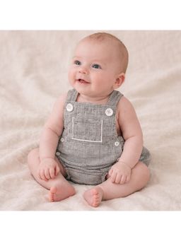 Bloom Up - Black Baby Dungaree