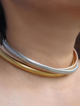 Viari Accessories - Tricolor Layered Choker