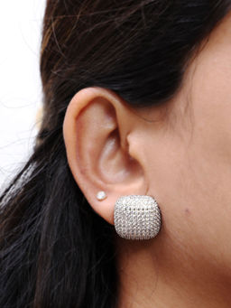 Viari Accessories - Caz Square White Studs
