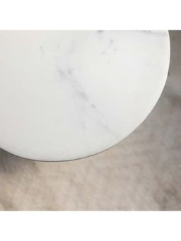 Logam - Jake Side Table White, Black and Gold