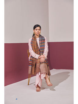 Shaza - Multi-Colour Ekkat Reversible Stole