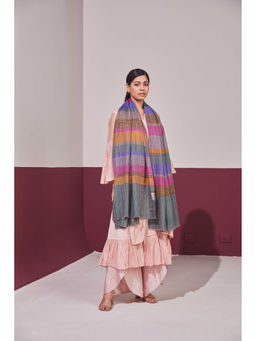 Shaza - Multi-Colour Handloom Pashmina Shawl