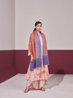 Shaza - Red Ekkat Pashmina Shawl