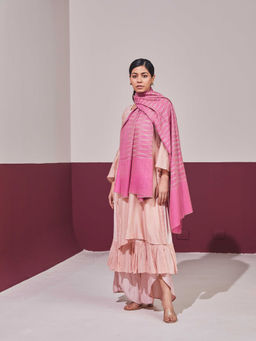 Shaza - Pink Ekkat Pashmina Shawl