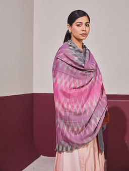 Shaza - Pink Ekkat Pashmina Shawl