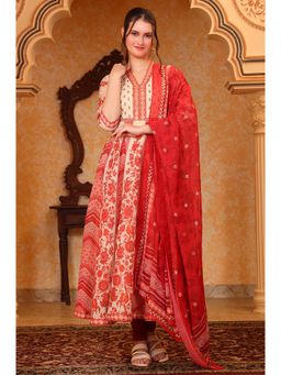 Aurelia - Women's Anarkali Kurta Leggings and Dupatta