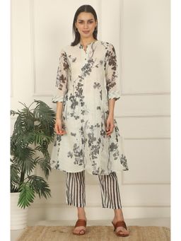 W - Floral Printed Kota Kurta and Pant