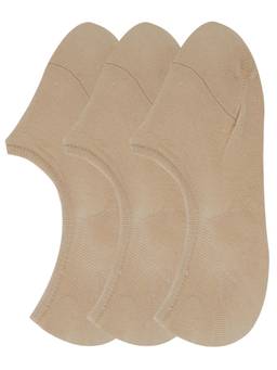 NEXT2SKIN - - Womens Cotton Hidden Loafer Socks, Ladies No Show Liners - Pack of 3(Skin)