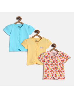 MINI KLUB - Baby Girls Multi Front Open Vest (Set of 3)