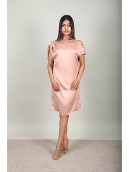 Fawn 24 - Blush Satin Dress - Pink