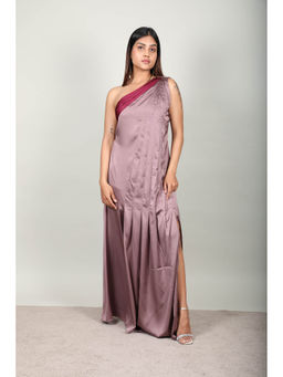 Fawn 24 - Satin Gown - Mauve